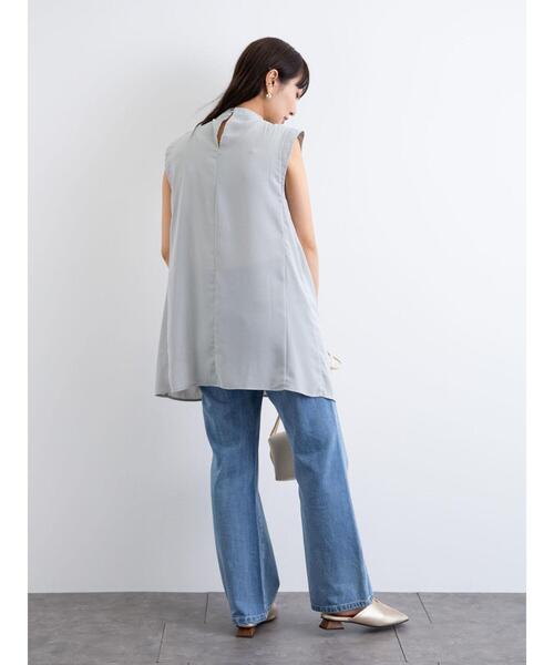 ELENCARE DUE（エレンカーレデュエ）の「・ELENCARE DUE 刺繍ノースリチュニック＊（シャツ/ブラウス・レディース・ブラック/オフホワイト/ブルー/ミント・FREE）」の20枚目の写真