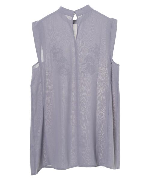 ELENCARE DUE（エレンカーレデュエ）の「・ELENCARE DUE 刺繍ノースリチュニック＊（シャツ/ブラウス・レディース・ブラック/オフホワイト/ブルー/ミント・FREE）」の9枚目の写真