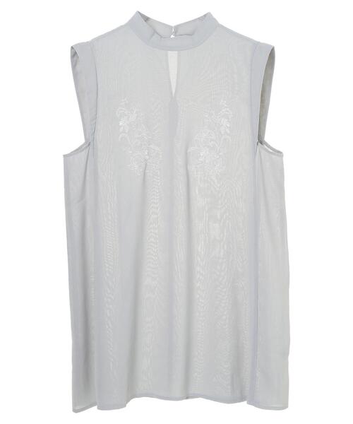 ELENCARE DUE（エレンカーレデュエ）の「・ELENCARE DUE 刺繍ノースリチュニック＊（シャツ/ブラウス・レディース・ブラック/オフホワイト/ブルー/ミント・FREE）」の11枚目の写真