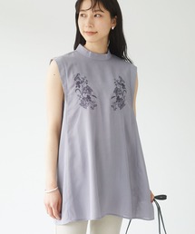 ELENCARE DUE | ・ELENCARE DUE 刺繍ノースリチュニック＊(シャツ/ブラウス)