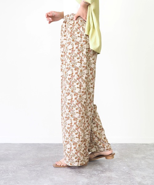 Riberry（リベリー）の「ペイズリー柄パンツ（その他パンツ・レディース・ブラック/ベージュ/グリーン・MEDIUM）」の10枚目の写真