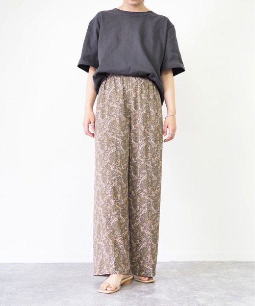 Riberry（リベリー）の「ペイズリー柄パンツ（その他パンツ・レディース・ブラック/ベージュ/グリーン・MEDIUM）」の15枚目の写真