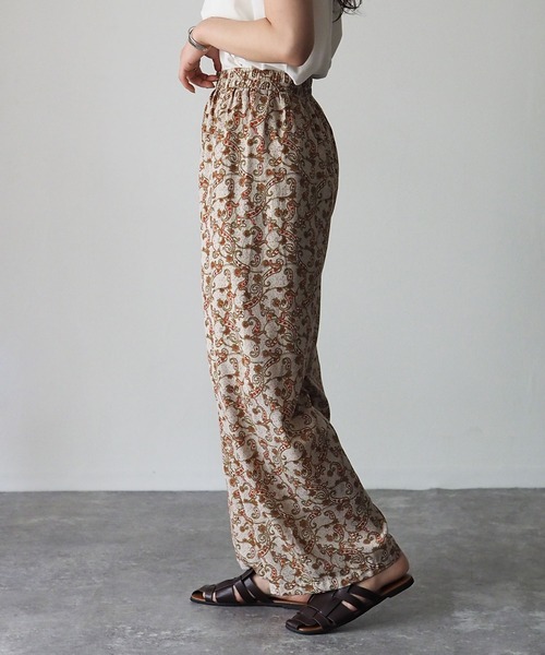 Riberry（リベリー）の「ペイズリー柄パンツ（その他パンツ・レディース・ブラック/ベージュ/グリーン・MEDIUM）」の17枚目の写真