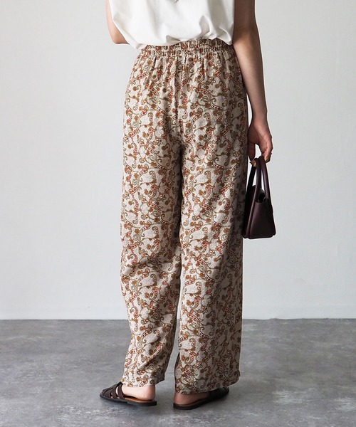 Riberry（リベリー）の「ペイズリー柄パンツ（その他パンツ・レディース・ブラック/ベージュ/グリーン・MEDIUM）」の18枚目の写真