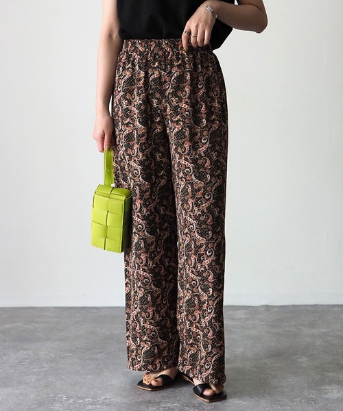 Riberry（リベリー）の「ペイズリー柄パンツ（その他パンツ・レディース・ブラック/ベージュ/グリーン・MEDIUM）」の19枚目の写真