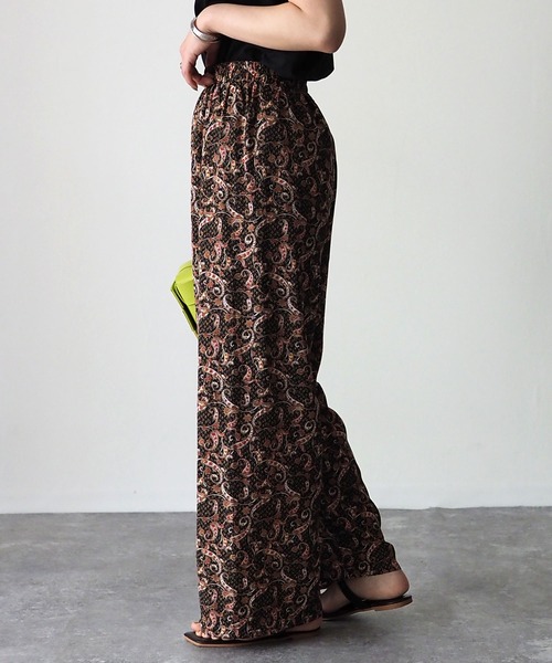 Riberry（リベリー）の「ペイズリー柄パンツ（その他パンツ・レディース・ブラック/ベージュ/グリーン・MEDIUM）」の20枚目の写真