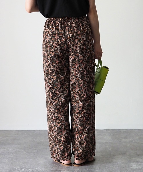 Riberry（リベリー）の「ペイズリー柄パンツ（その他パンツ・レディース・ブラック/ベージュ/グリーン・MEDIUM）」の21枚目の写真