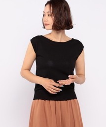 MEW'S REFINED CLOTHES | 接触冷感ポートネックフレンチニット(ニット/セーター)