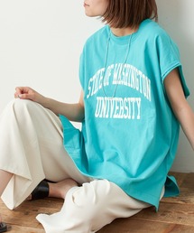 CIAOPANIC TYPY | テキサスコットンカレッジプリントノースリTee(Tシャツ/カットソー)