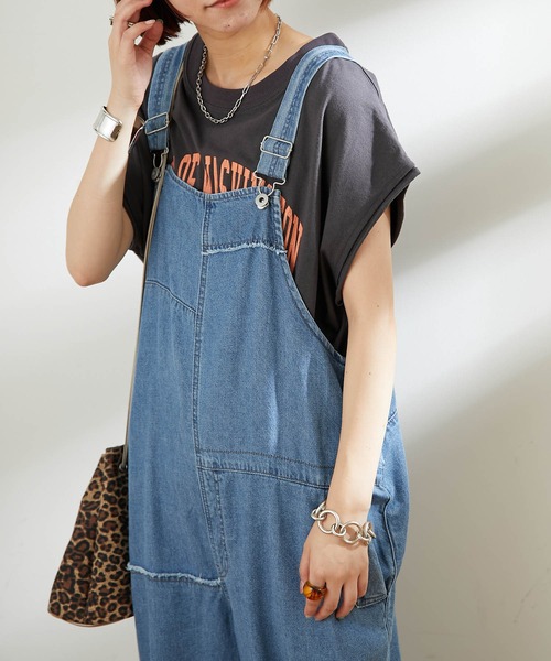 CIAOPANIC TYPY（チャオパニックティピー）の「テキサスコットンカレッジプリントノースリTee（Tシャツ/カットソー・レディース・ホワイト/グリーン/グレー系その他/チャコールグレー・ONE SIZE）」の15枚目の写真