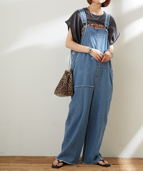 CIAOPANIC TYPY（チャオパニックティピー）の「テキサスコットンカレッジプリントノースリTee（Tシャツ/カットソー・レディース・ホワイト/グリーン/グレー系その他/チャコールグレー・ONE SIZE）」の16枚目の写真