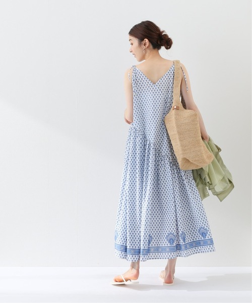 Spick & Span(スピックアンドスパン)の「【Les Olivades】 キャミソールドレス(ワンピース・レディース・ブルー・FREE)」の3枚目の写真