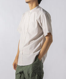 NOLLEY'S goodman | ベーシックスタンドカラー バンドカラー 半袖シャツ (※ON/OFFで使える万能なトレンドアイテム)(シャツ/ブラウス)