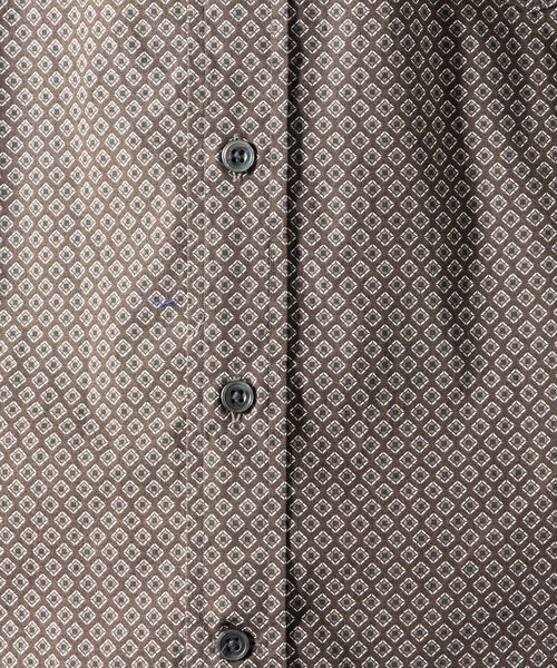 NOLLEY'S goodman(ノーリーズグッドマン)の「ベーシックスタンドカラー バンドカラー 半袖シャツ (※ON/OFFで使える万能なトレンドアイテム)(シャツ/ブラウス・メンズ・ホワイト系その他4/ブラウン系その他/ブラウン系その他3・SMALL/MEDIUM/LARGE/X-LARGE)」の19枚目の写真