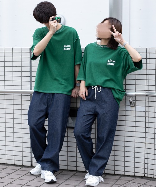 PairPair（ペアペア）の「アソートイージーデニムパンツ（ユニセックス）（その他パンツ・メンズ・サックスブルー/インディゴブルー/ブラウン系その他/ベージュ系その他・SMALL/MEDIUM/LARGE）」の4枚目の写真