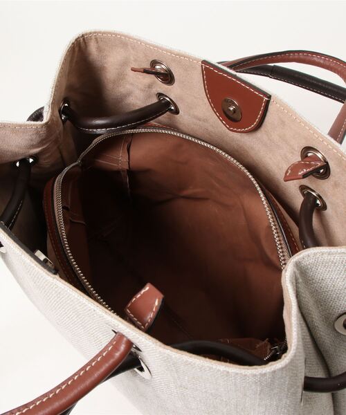 PAOLA NUTTI  （パオラヌッティ）の「【PAOLA NUTTI】コードトートS（トートバッグ・レディース・ベージュ/ブラウン・FREE）」の4枚目の写真