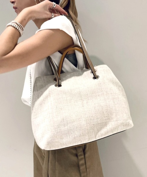 PAOLA NUTTI  （パオラヌッティ）の「【PAOLA NUTTI】コードトートS（トートバッグ・レディース・ベージュ/ブラウン・FREE）」の9枚目の写真