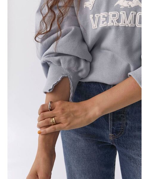 Ungrid（アングリッド）の「発砲プリントスウェット(トレーナー)（スウェット・レディース・レッド/ブルー/パープル・FREE）」の9枚目の写真