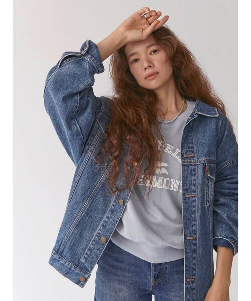 Ungrid（アングリッド）の「発砲プリントスウェット(トレーナー)（スウェット・レディース・レッド/ブルー/パープル・FREE）」の10枚目の写真