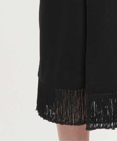 DRESSEDUNDRESSED（ドレスドアンドレスド）の「Fringe Double-Breasted Coat（チェスターコート・メンズ・ブラック・4/3/2）」の6枚目の写真