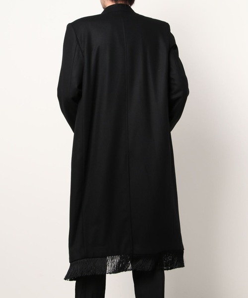 DRESSEDUNDRESSED（ドレスドアンドレスド）の「Fringe Double-Breasted Coat（チェスターコート・メンズ・ブラック・4/3/2）」の9枚目の写真