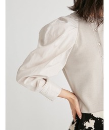 FRAY I.D（フレイアイディー）の「タックスリーブコンビニットカーデ  