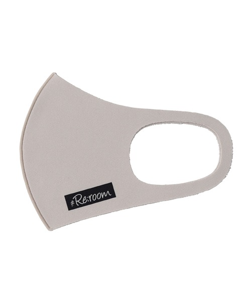 #Re:room(リルーム)の「ボックスロゴプリントウォッシャブルマスク(マスク・メンズ・ブラック/ベージュ/ホワイト/ピンク/グレー・FREE)」の5枚目の写真