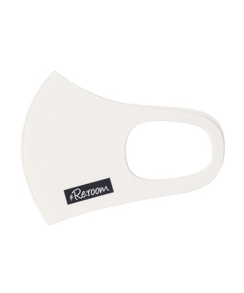 #Re:room(リルーム)の「ボックスロゴプリントウォッシャブルマスク(マスク・メンズ・ブラック/ベージュ/ホワイト/ピンク/グレー・FREE)」の2枚目の写真