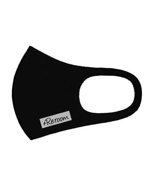 #Re:room(リルーム)の「ボックスロゴプリントウォッシャブルマスク(マスク・メンズ・ブラック/ベージュ/ホワイト/ピンク/グレー・FREE)」の3枚目の写真