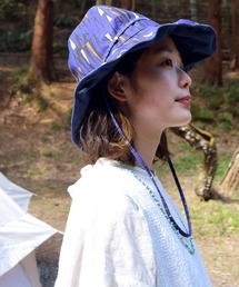 【チャイハネ】アフリカン幾何学柄リバーシブルハット