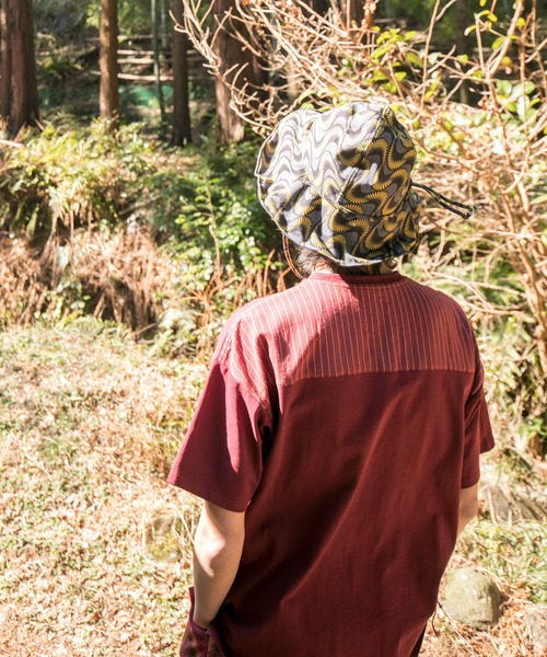 チャイハネ（チャイハネ）の「【チャイハネ】アフリカン幾何学柄リバーシブルハット（ハット・レディース・レッド/イエロー/ブルー・FREE）」の13枚目の写真