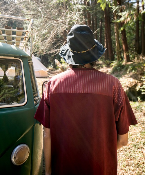 チャイハネ（チャイハネ）の「【チャイハネ】アフリカン幾何学柄リバーシブルハット（ハット・レディース・レッド/イエロー/ブルー・FREE）」の15枚目の写真