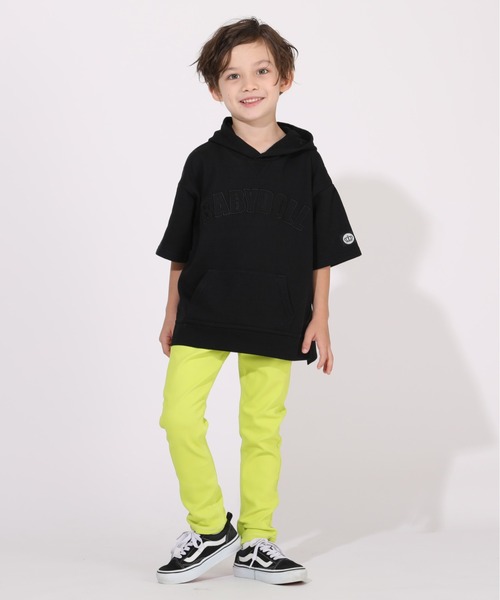 BABYDOLL（ベビードール）の「親子お揃い 5分袖 ロゴ パーカー 5445K ベビードール BABYDOLL ベビー キッズ 男の子 女の子（パーカー・キッズ・パープル/ストーン/ブラック・120cm/140cm/150cm/90cm/100cm/110cm/130cm/80ｃｍ）」の16枚目の写真