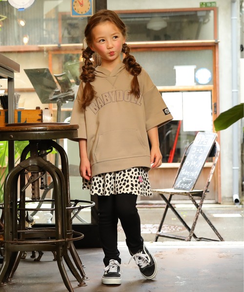 BABYDOLL（ベビードール）の「親子お揃い 5分袖 ロゴ パーカー 5445K ベビードール BABYDOLL ベビー キッズ 男の子 女の子（パーカー・キッズ・パープル/ストーン/ブラック・120cm/140cm/150cm/90cm/100cm/110cm/130cm/80ｃｍ）」の14枚目の写真