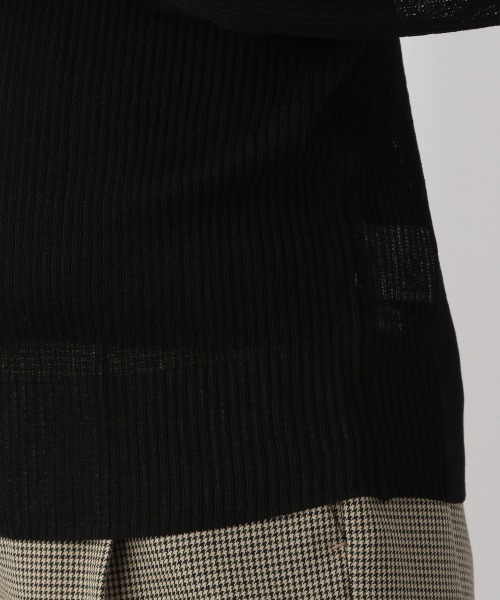 LOWRYS FARM（ローリーズファーム）の「バイカラーシアーボトルネックプルオーバー　219736（Tシャツ/カットソー・レディース・ブラック/ブルー/グリーン/アイボリー・FREE）」の16枚目の写真