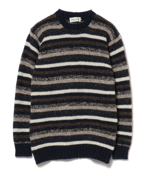 MACALASTAIR(マカラスター)の「Macalastair / マルチボーダー クルーネックニット(ニット/セーター・メンズ・その他/その他1・38/36)」の2枚目の写真