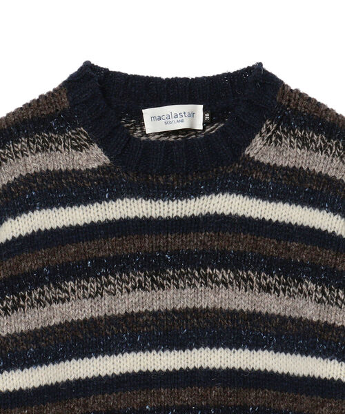 MACALASTAIR(マカラスター)の「Macalastair / マルチボーダー クルーネックニット(ニット/セーター・メンズ・その他/その他1・38/36)」の3枚目の写真