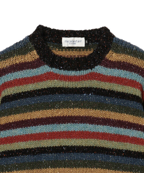 MACALASTAIR(マカラスター)の「Macalastair / マルチボーダー クルーネックニット(ニット/セーター・メンズ・その他/その他1・38/36)」の6枚目の写真