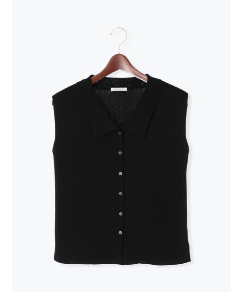 Te chichi（テチチ）の「14Gシャツカラーニット（ニット/セーター・レディース・カーキ/グレー/ブラック・ﾌﾘ-）」の15枚目の写真