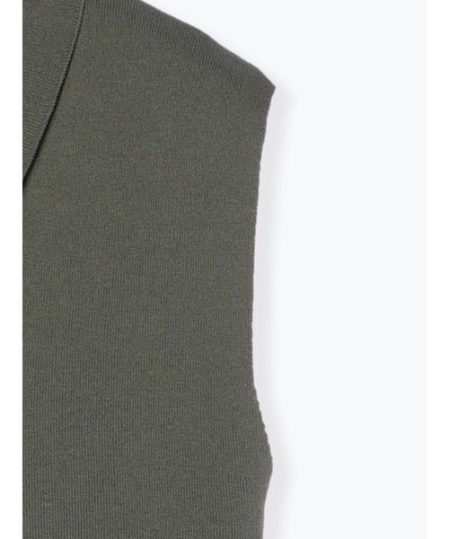 Te chichi（テチチ）の「14Gシャツカラーニット（ニット/セーター・レディース・カーキ/グレー/ブラック・ﾌﾘ-）」の19枚目の写真