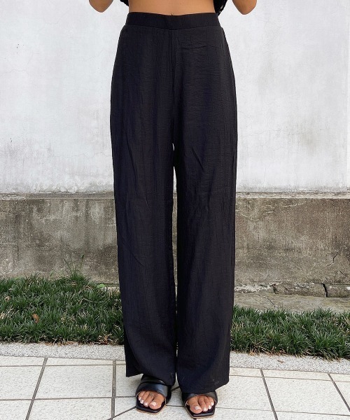 esutoreja(エストレジャ)の「楊柳ストレートパンツ(その他パンツ・レディース・ブラック/ベージュ/オフホワイト・FREE)」の18枚目の写真