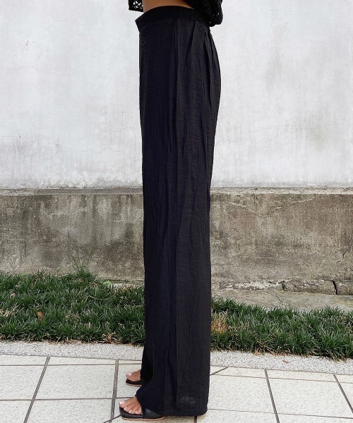 esutoreja(エストレジャ)の「楊柳ストレートパンツ(その他パンツ・レディース・ブラック/ベージュ/オフホワイト・FREE)」の15枚目の写真