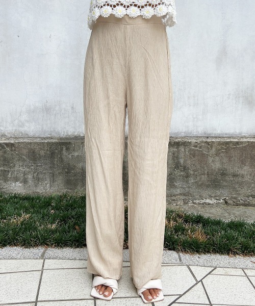 esutoreja(エストレジャ)の「楊柳ストレートパンツ(その他パンツ・レディース・ブラック/ベージュ/オフホワイト・FREE)」の22枚目の写真