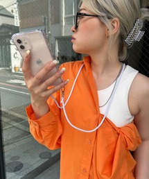 SPINNS | 【めざましテレビ紹介アイテム】【選べるスマホショルダー】ドローコードデザイン ループストラップ(スマホグッズ)