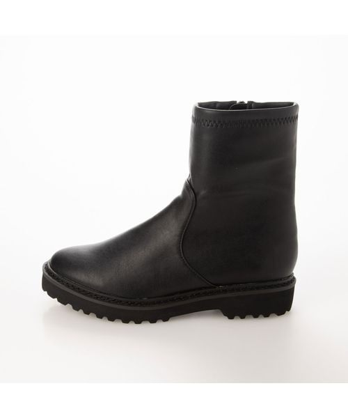 Fin（フィン）の「タンクソールストレッチブーツ（ブーツ・レディース・ブラック/ブラック系その他/ベージュ・S/M/L/LL）」の5枚目の写真