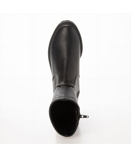 Fin（フィン）の「タンクソールストレッチブーツ（ブーツ・レディース・ブラック/ブラック系その他/ベージュ・S/M/L/LL）」の6枚目の写真