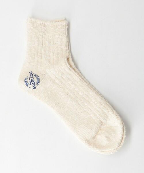 nonnative(ノンネイティブ)の「<nonnative(ノンネイティブ)> DW SOCKS MID/ソックス □□(ソックス/靴下・メンズ・オフホワイト/ネイビー/ベージュ・FREE)」の2枚目の写真