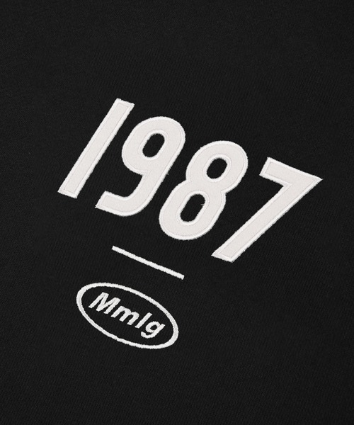 87mm(87mm)の「【87MM / Mmlg】1987 MMLG HALF ZIP SWEAT / パルチムエムエム MMLG 1987 ハーフジップ ロゴ スウェットシャツ / セットアップ対応(スウェット・レディース・グリーン/ナチュラル/ブラック/ブルーグレー・MEDIUM/LARGE/SMALL)」の13枚目の写真
