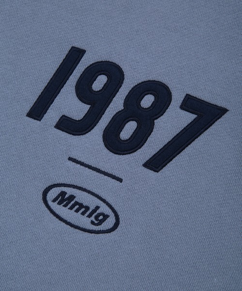 87mm(87mm)の「【87MM / Mmlg】1987 MMLG HALF ZIP SWEAT / パルチムエムエム MMLG 1987 ハーフジップ ロゴ スウェットシャツ / セットアップ対応(スウェット・レディース・グリーン/ナチュラル/ブラック/ブルーグレー・MEDIUM/LARGE/SMALL)」の21枚目の写真