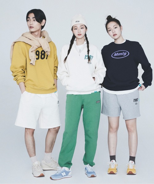 87mm(87mm)の「【87MM / Mmlg】1987 MMLG HALF ZIP SWEAT / パルチムエムエム MMLG 1987 ハーフジップ ロゴ スウェットシャツ / セットアップ対応(スウェット・レディース・グリーン/ナチュラル/ブラック/ブルーグレー・MEDIUM/LARGE/SMALL)」の9枚目の写真